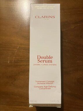 Clarins Double Serum Hydric + Lipidic 100ML / 3.4 FL. OZ PACK OF 2